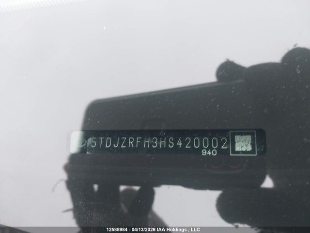 Aukcja sprzedaży 2017 Toyota Highlander Se/xle, vin: 5TDJZRFH3HS420002, numer aukcji: 12588984