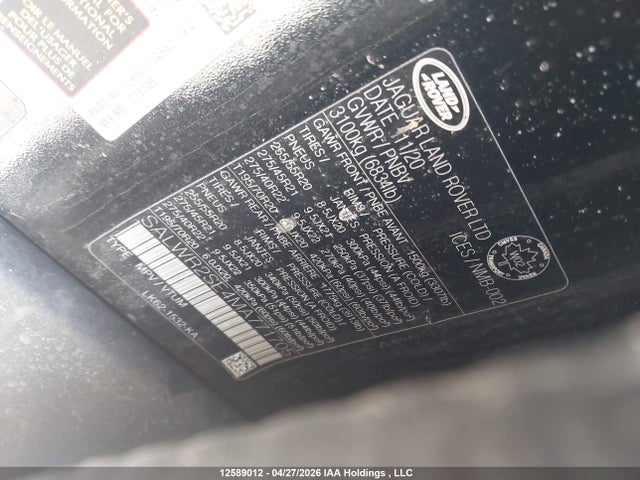 Продажа на аукционе авто 2021 Land Rover Range Rover Sport Hse Dynamic, vin: SALWR2SE4MA771705, номер лота: 12589012