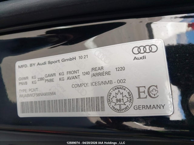 Audi RS5 2022 WUABWCF58NA900564 Image 19