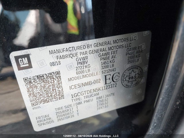 1GCGTDEN5K1123372 Chevrolet Colorado Z71