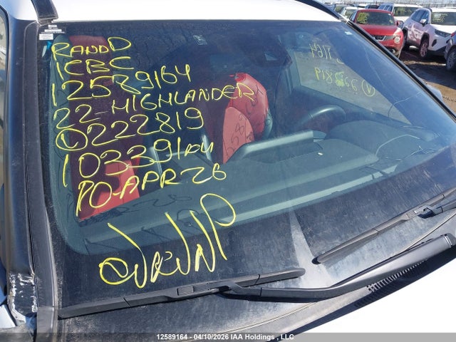 Aukcja sprzedaży 2022 Toyota Highlander Xse, vin: 5TDLZRBH1NS222819, numer aukcji: 12589164