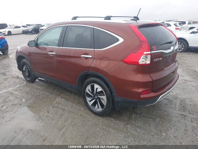 12589166 :رقم المزاد ، 5J6RM4H95FL802809 vin ، 2015 Honda Cr-v Touring مزاد بيع