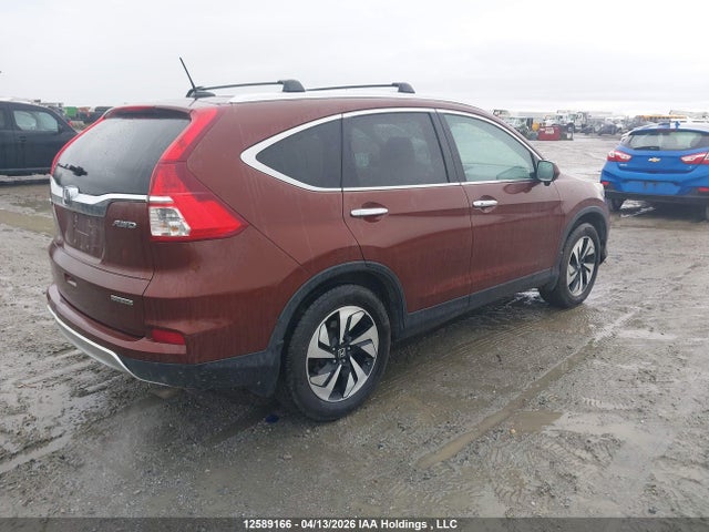 12589166 :رقم المزاد ، 5J6RM4H95FL802809 vin ، 2015 Honda Cr-v Touring مزاد بيع
