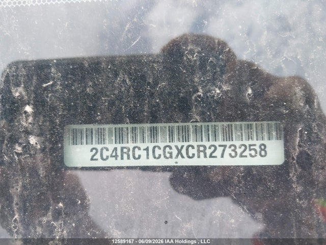 12589167 :رقم المزاد ، 2C4RC1CGXCR273258 vin ، 2012 Chrysler Town & Country Touring L مزاد بيع