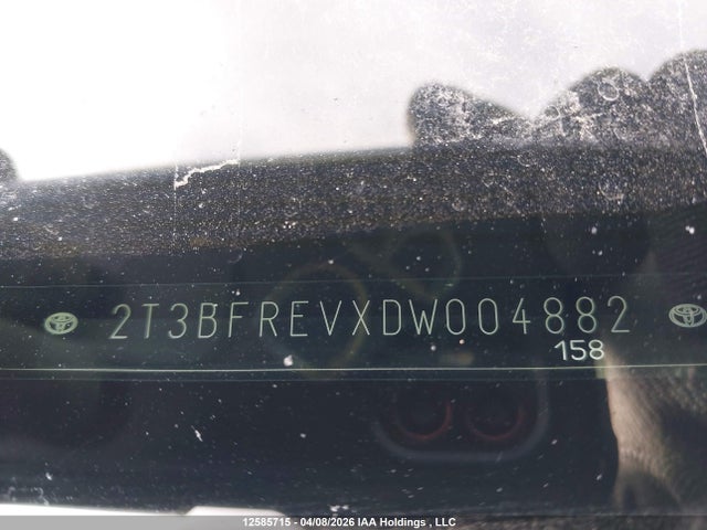 12585715 :رقم المزاد ، 2T3BFREVXDW004882 vin ، 2013 Toyota Rav4 Le مزاد بيع
