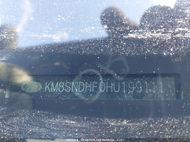 KM8SNDHF0HU199111 Hyundai Santa Fe Xl Limited