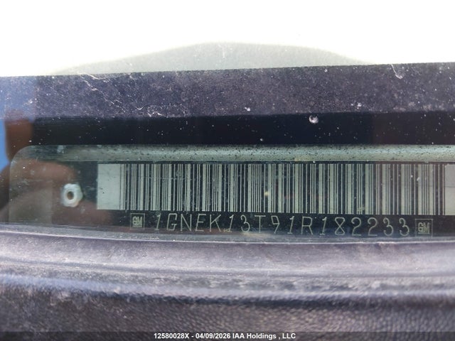 Aukcja sprzedaży 2001 Chevrolet Tahoe Ls/lt, vin: 1GNEK13T91R182233, numer aukcji: 12580028