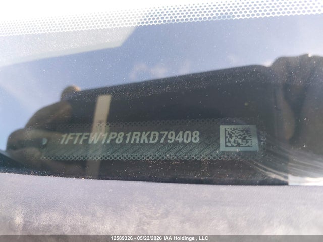 12589326 :رقم المزاد ، 1FTFW1P81RKD79408 vin ، 2024 Ford F-150 Police Responder Xl مزاد بيع