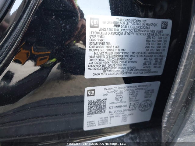 1GTUUGEL3RZ322643 GMC Sierra K1500 Denali