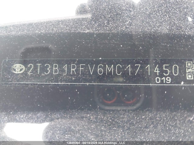 2021 Toyota Rav4 Le მანქანა იყიდება აუქციონზე, vin: 2T3B1RFV6MC171450, აუქციონის ნომერი: 12589364