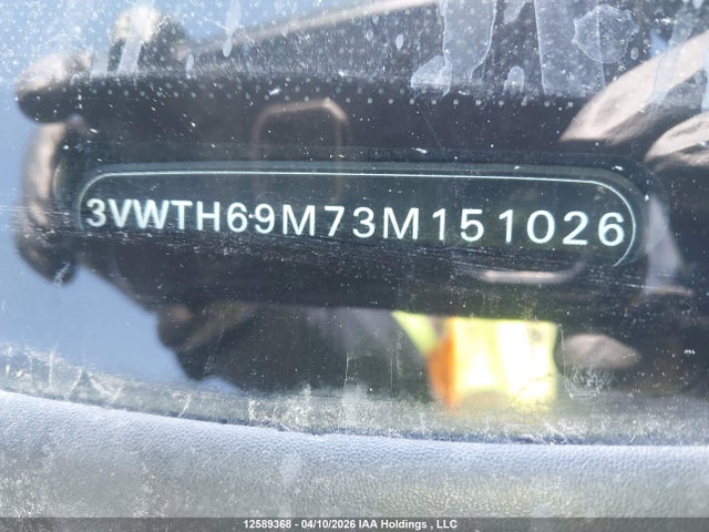 Aukcja sprzedaży 2003 Volkswagen Jetta Glx, vin: 3VWTH69M73M151026, numer aukcji: 12589368