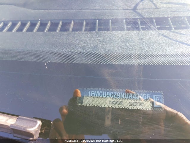 1FMCU9CZ9NUA43456 Ford ESCAPE SEL