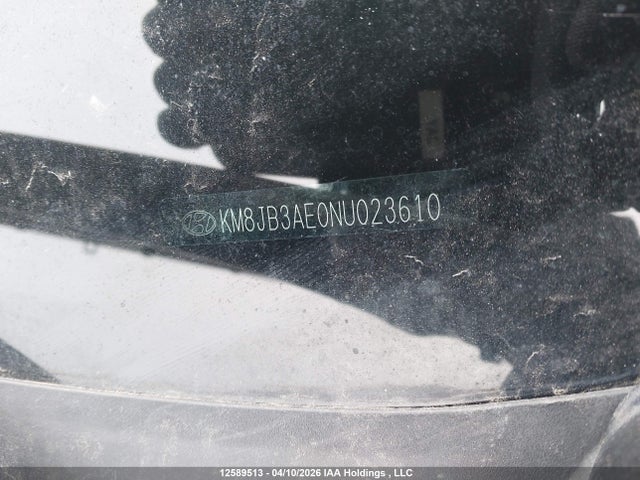 KM8JB3AE0NU023610 Hyundai TUCSON SEL