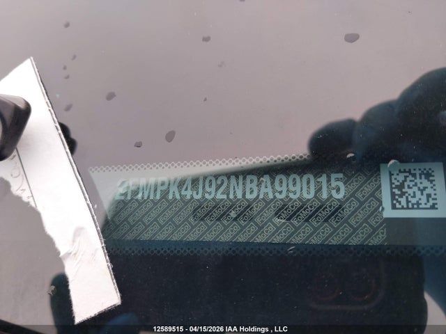 Aukcja sprzedaży 2022 Ford Edge Sel, vin: 2FMPK4J92NBA99015, numer aukcji: 12589515