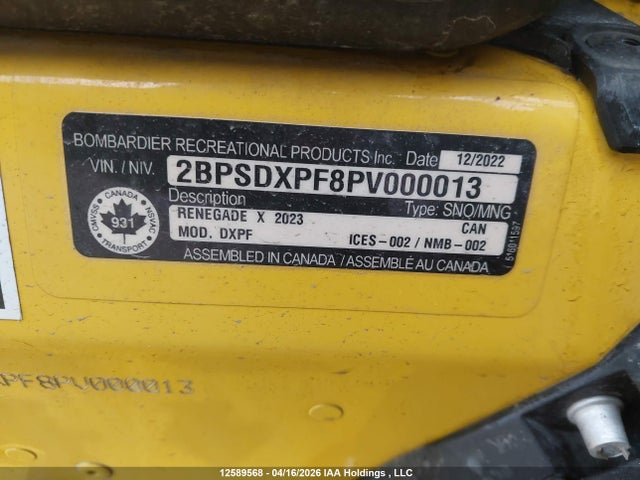 Bombardier Other 2023 2BPSDXPF8PV000013 Image 9