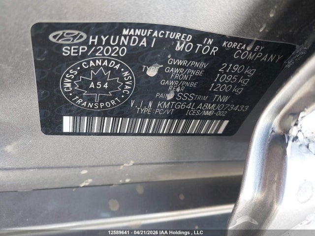 KMTG64LA8MU073433 Genesis G70