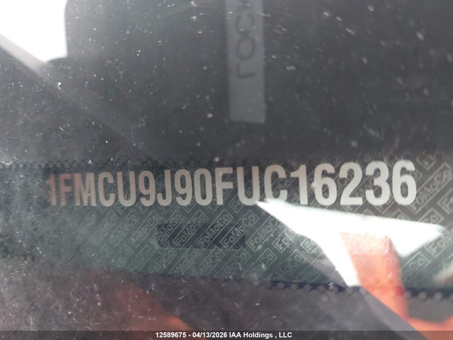 12589675 :رقم المزاد ، 1FMCU9J90FUC16236 vin ، 2015 Ford Escape Titanium مزاد بيع