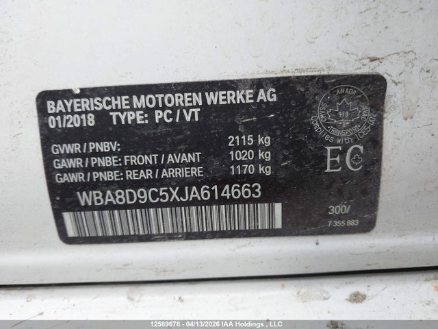 BMW 330 XI 2018 WBA8D9C5XJA614663 Image 9
