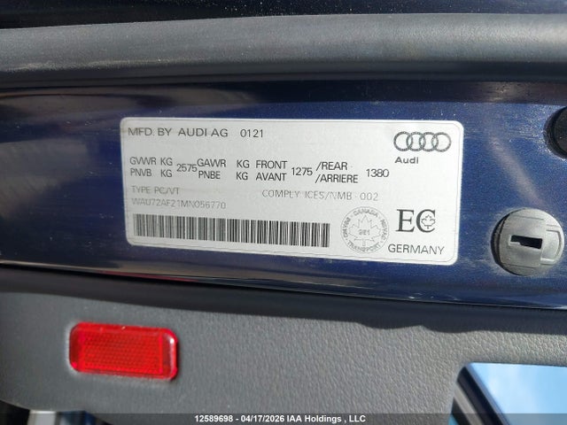 WAU72AF21MN056770 Audi A6 Allroad 3.0t Progressiv