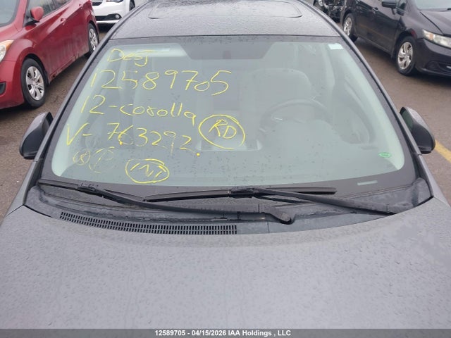 2012 Toyota Corolla S/le მანქანა იყიდება აუქციონზე, vin: 2T1BU4EE1CC763292, აუქციონის ნომერი: 12589705