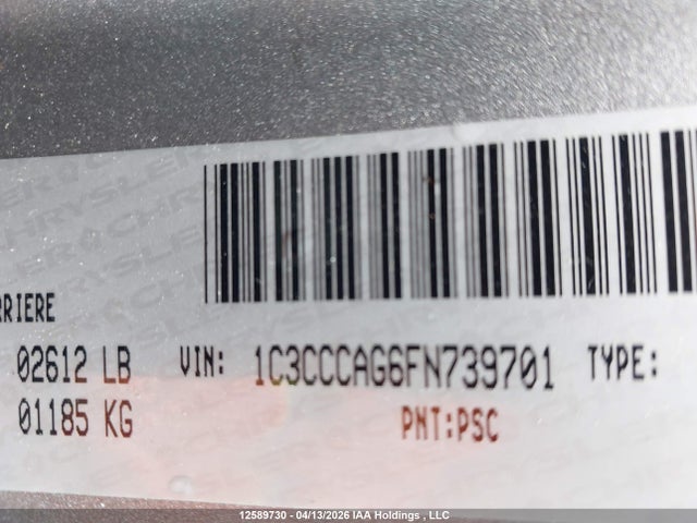 Chrysler 200 Limited 2015 1C3CCCAG6FN739701 Image 9
