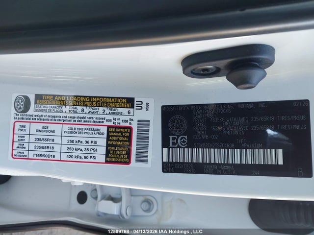 5TDKBRCH2TS704808 Toyota Highlander Hybrid Hybrid