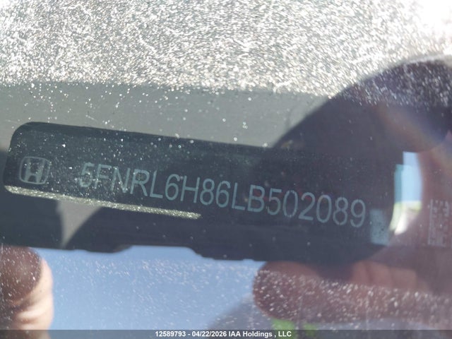 5FNRL6H86LB502089 Honda Odyssey