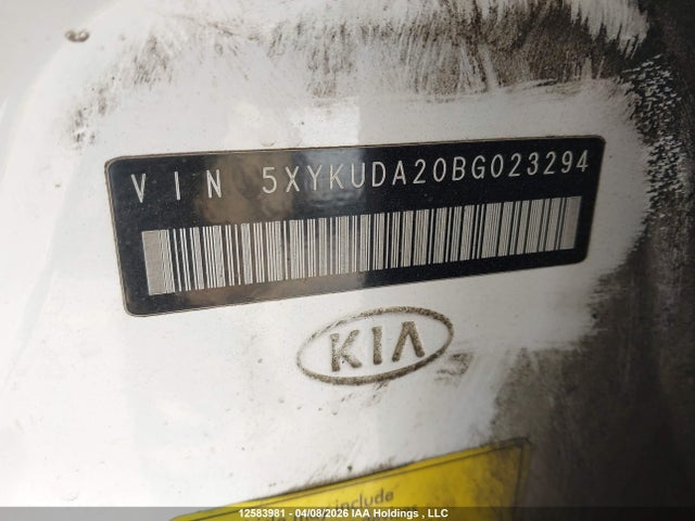 12583981 :رقم المزاد ، 5XYKUDA20BG023294 vin ، 2011 Kia Sorento Ex مزاد بيع