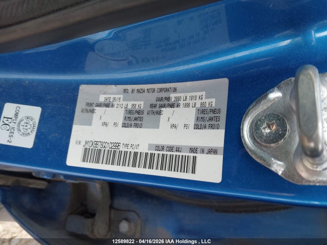 Aukcja sprzedaży 2016 Mazda Cx-3 Gx, vin: JM1DKBB78G0102996, numer aukcji: 12589822