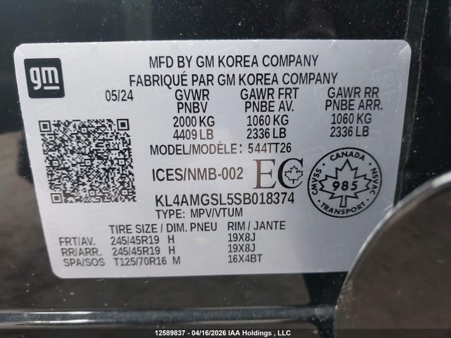 Продажа на аукционе авто 2025 Buick Encore Gx Avenir Awd, vin: KL4AMGSL5SB018374, номер лота: 12589837