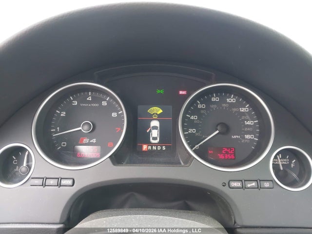 Aukcja sprzedaży 2006 Audi S4 Quattro Cabriolet, vin: WUARL48H86K900225, numer aukcji: 12589849