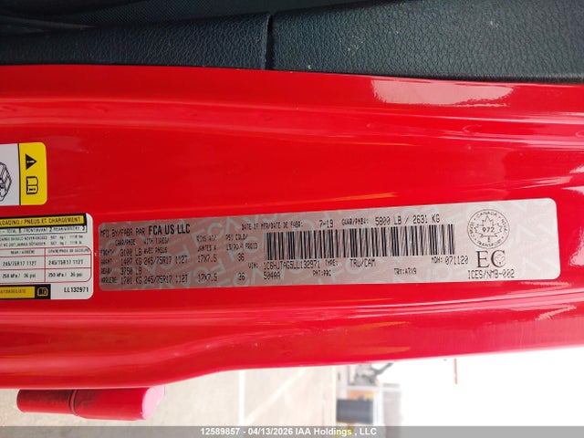 1C6HJTAG5LL132971 Jeep Gladiator Sport S