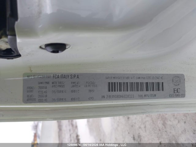 Aukcja sprzedaży 2017 Ram Promaster City Tradesman Slt, vin: ZFBERFDB0H6G38323, numer aukcji: 12589874