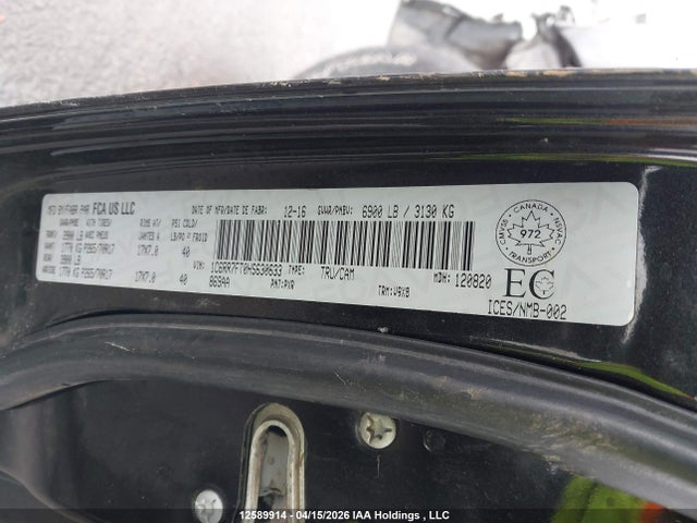 Aukcja sprzedaży 2017 Ram 1500 St, vin: 1C6RR7FT0HS630633, numer aukcji: 12589914