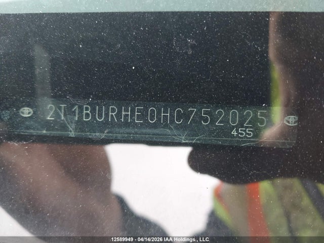 12589949 :رقم المزاد ، 2T1BURHE0HC752025 vin ، 2017 Toyota Corolla Ce مزاد بيع