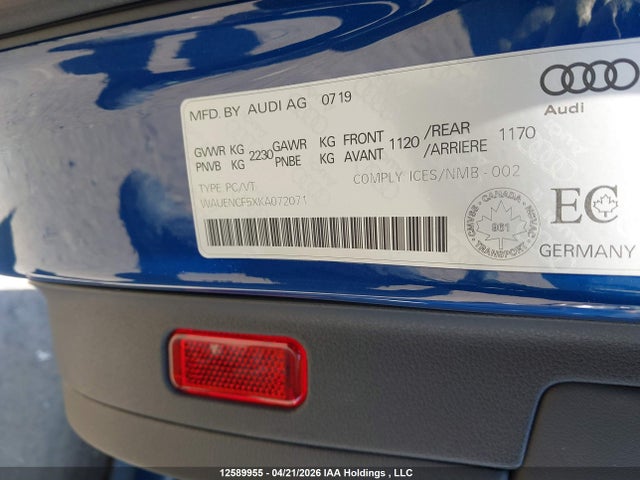 WAUENCF5XKA072071 Audi A5 45 Progressiv