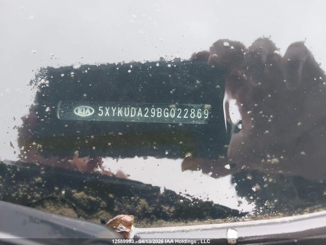 12589993 :رقم المزاد ، 5XYKUDA29BG022869 vin ، 2011 Kia Sorento Ex مزاد بيع