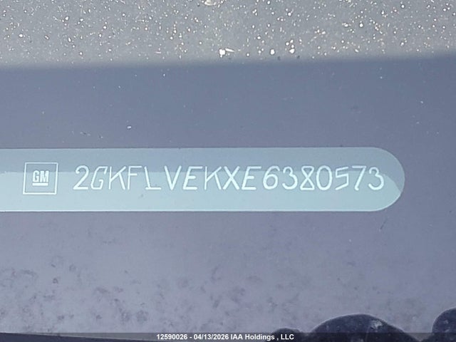 12590026 :رقم المزاد ، 2GKFLVEKXE6380573 vin ، 2014 Gmc Terrain Sle مزاد بيع