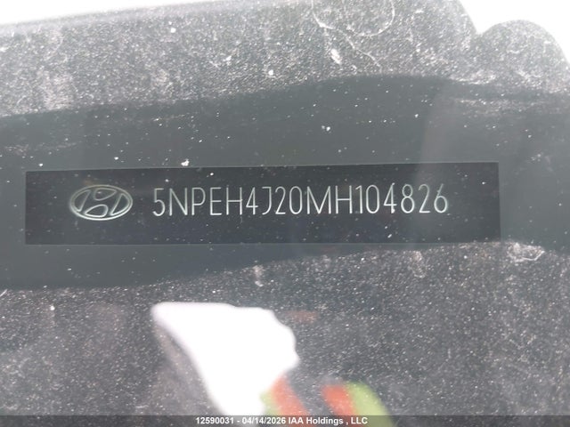 5NPEH4J20MH104826 Hyundai Sonata Ultimate