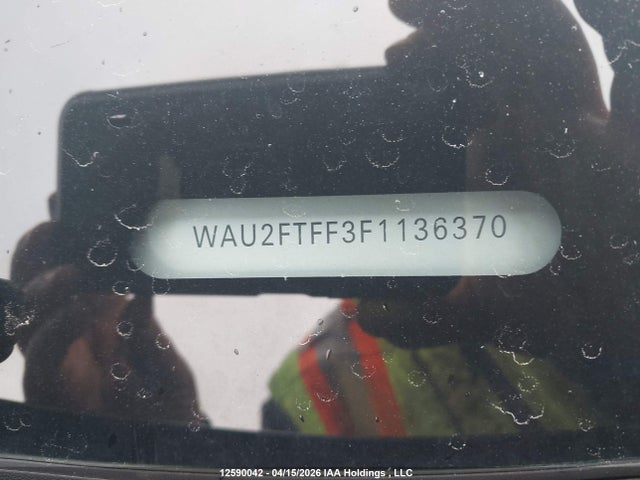 12590042 :رقم المزاد ، WAU2FTFF3F1136370 vin ، 2015 Audi A3 مزاد بيع