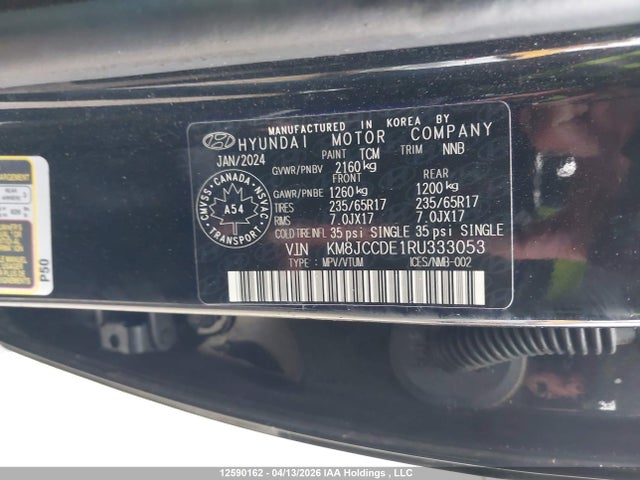 KM8JCCDE1RU333053 Hyundai TUCSON SEL