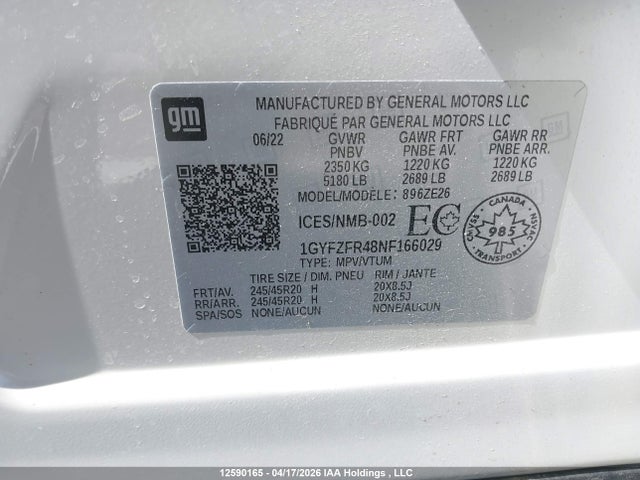 Cadillac XT4 SPORT 2022 1GYFZFR48NF166029 Image 9