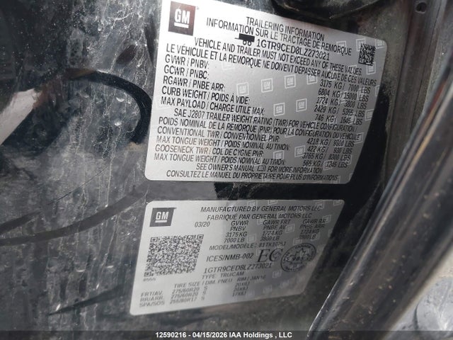 1GTR9CED8LZ273021 GMC Sierra 1500 Elevation