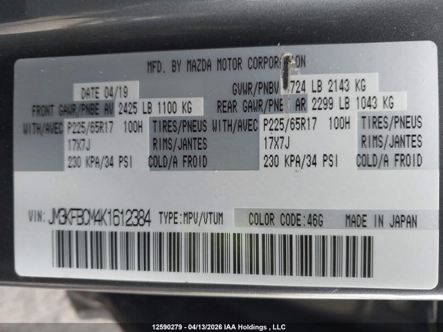Mazda Cx-5 Gs 2019 JM3KFBCM4K1612384 Image 21