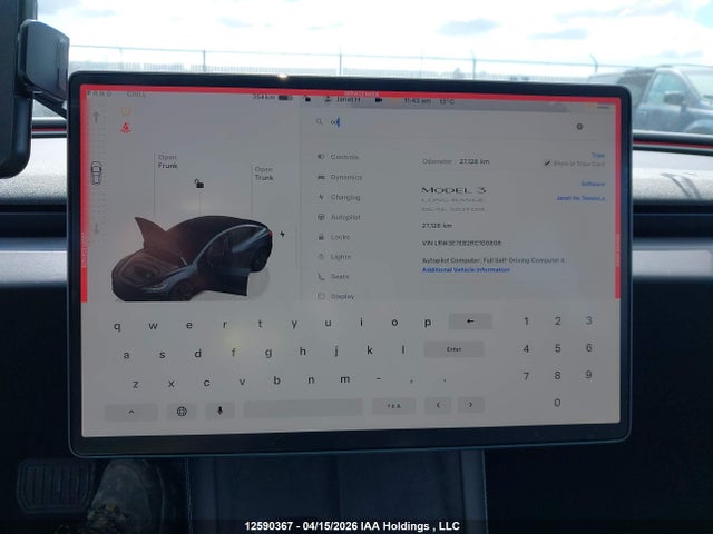 2024 Tesla Model 3 Long Range მანქანა იყიდება აუქციონზე, vin: LRW3E7EB2RC100806, აუქციონის ნომერი: 12590367