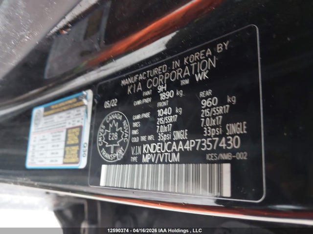 KIA SELTOS S 2023 KNDEUCAA4P7357430 Image 9
