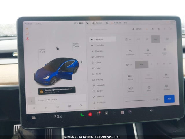 12590375 :رقم المزاد ، 5YJ3E1EAXLF703939 vin ، 2020 Tesla Model 3 Standard Range Plus مزاد بيع
