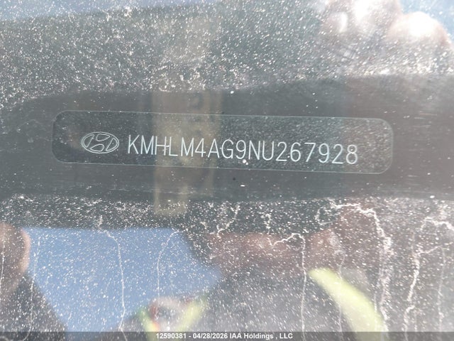 KMHLM4AG9NU267928 Hyundai ELANTRA SEL