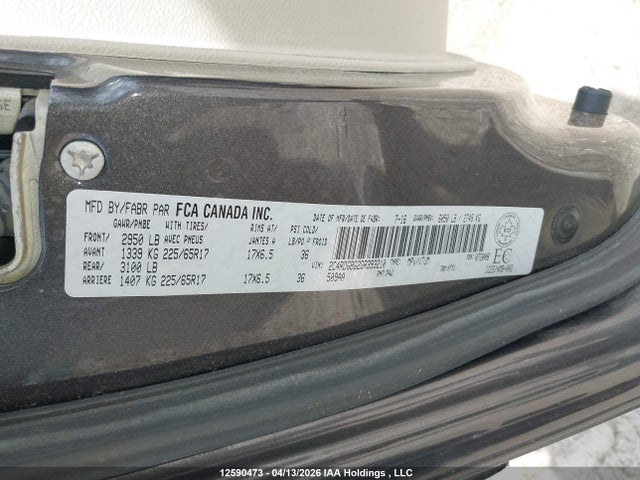 2C4RDGBG2GR393210 Dodge Grand Caravan Se/sxt