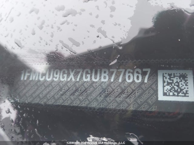 1FMCU9GX7GUB77667 Ford ESCAPE SE